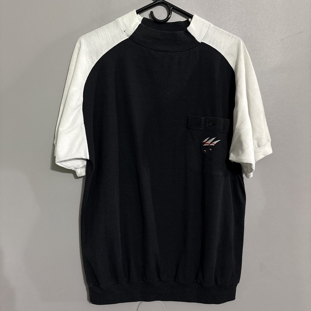 VINTAGE‎ Life Trends Golf  Shirt Black white Mens Size XL